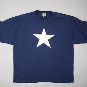 Mr. Zogs Sex Wax Shirt Mens 2XL XXL Blue Short Sleeve Crew Neck Double Sided